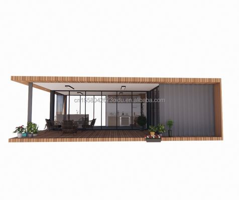 Maison mobile de luxe de 20 pieds avec logement et fenêtres en alliage d'aluminium