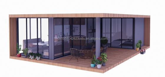 Maison mobile de luxe de 20 pieds avec logement et fenêtres en alliage d'aluminium