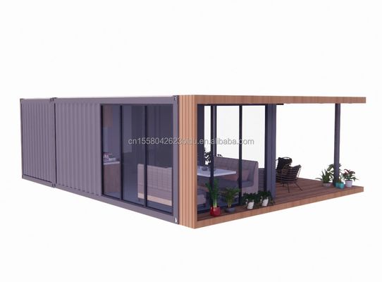 Maison mobile de luxe de 20 pieds avec logement et fenêtres en alliage d'aluminium