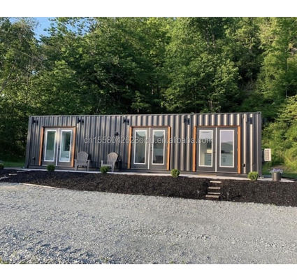 Maison préfabriquée en acier galvanisé 180g de style moderne Container en acier Maison de conteneurs Maison familiale préfabriquée minuscule pour la vie en plein air