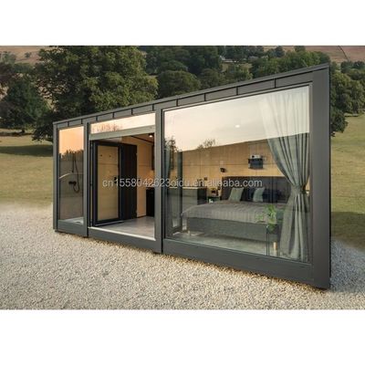 Style de conception moderne Couleur personnalisée Container en bois préfabriqué Maison en acier Panneau sandwich Hôtel toilettes pour extérieur