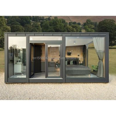 Style de conception moderne Couleur personnalisée Container en bois préfabriqué Maison en acier Panneau sandwich Hôtel toilettes pour extérieur