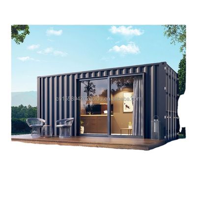 Style de conception moderne Couleur personnalisée Container en bois préfabriqué Maison en acier Panneau sandwich Hôtel toilettes pour extérieur