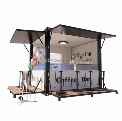 Hôtel 10ft Mini Container Bar Stand dans le supermarché avec magasin pop-up robuste et design moderne