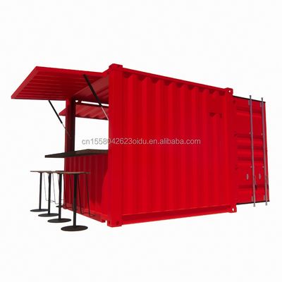 Hôtel 10ft Mini Container Bar Stand dans le supermarché avec magasin pop-up robuste et design moderne