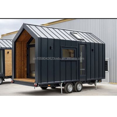 50/75/100 mm Panneau sandwich ondulé Structure modulaire en acier Expédition préfabriquée Cuisine mobile Restaurant Container Maison sur roues