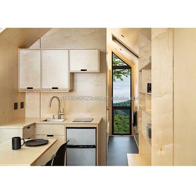 50/75/100 mm Panneau sandwich ondulé Structure modulaire en acier Expédition préfabriquée Cuisine mobile Restaurant Container Maison sur roues