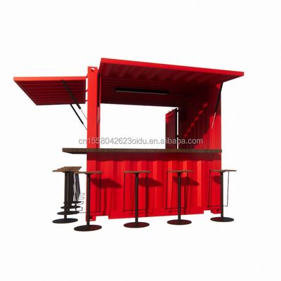 Hôtel 10ft Mini Container Bar Stand dans le supermarché avec magasin pop-up robuste et design moderne