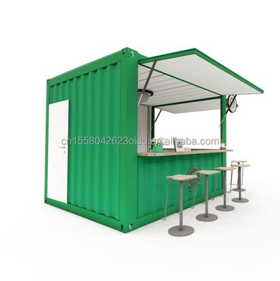 Container 10ft et 20ft Café avec alliage d'aluminium fenêtres Portable Pop Up Café Bar