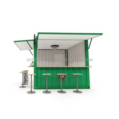 Container 10ft et 20ft Café avec alliage d'aluminium fenêtres Portable Pop Up Café Bar