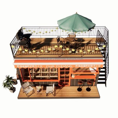 Design détachable moderne de luxe 3 chambres Villa préfabriquée Container maison pour jardin par les familles et les hôtels