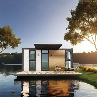 Container à paquet plat UE personnalisé moderne de luxe maison en bois préfabriquée de 20 pieds avec structure en acier jardin préfabriqué au milieu du siècle style de design moderne