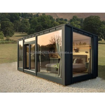 50/75/100 mm Panneau sandwich ondulé Mur UE Conception moderne Structure en acier Bâtiment pour hôtels en bois ou petite maison mobile Maison préfabriquée