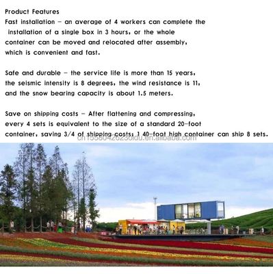 3 chambres à coucher et salon Petite maison modulaire Transportable maison préfabriquée avec structure en acier cadre conteneur soudé