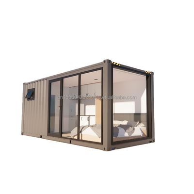Container extérieur à plat 20-40 FT Chambres miniatures préfabriquées personnalisables avec un design moderne et un panneau sandwich