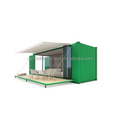 Cadre en acier de couleur personnalisé magasin de vêtements mobiles préfabriqués avec pliage en acier galvanisé
