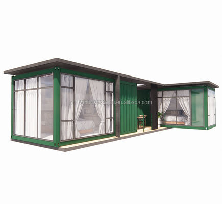 Cadre en acier de couleur personnalisé magasin de vêtements mobiles préfabriqués avec pliage en acier galvanisé