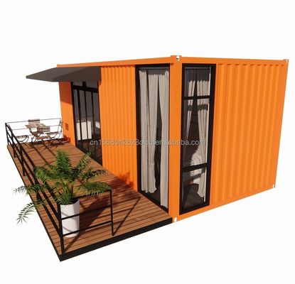 Chambre préfabriquée moderne de 20 pieds 40 pieds pour le transport maritime Container Jardin de maison hôtel