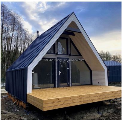 Panneau sandwich portable extérieur triangle modulaire préfabriqué conteneur pliable pour l'entrepôt de marchandises agricoles entrepôt de stockage de la maison
