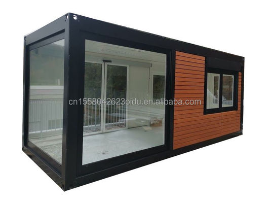 Maison en bois préfabriquée de 20 pieds de design moderne en acier maison de conteneur minuscule pour hôtel/couple