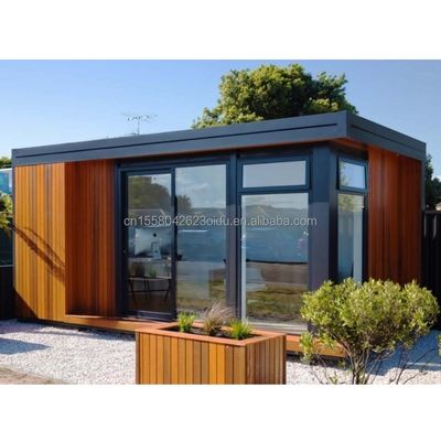 Maison de conteneurs en bois de luxe personnalisable Design moderne acier préfabriqué extérieur 20ft 40ft conteneur extensible