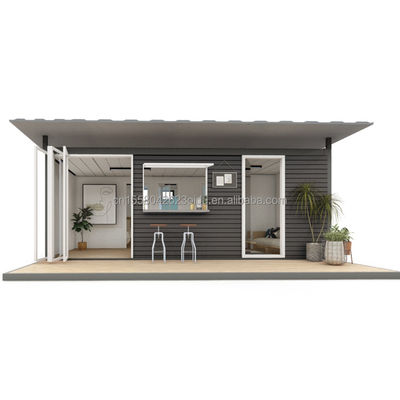 50/75/100mm Container maison avec cuisine et salle de bains pour le marché de l'UE avec 2 chambres à coucher et design de luxe