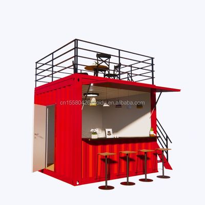 Boutique professionnel Container personnalisé Café Bar Restaurant Fast-Food Magasin de proximité Kiosque avec fenêtres en alliage d'aluminium