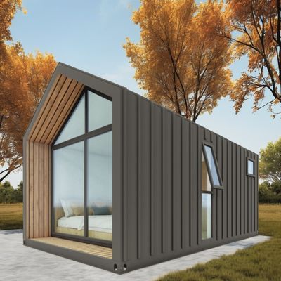 Installation rapide Villa de luxe préfabriquée Une maison de cadre Structure en acier Container triangulaire Maison faite avec panneau sandwich