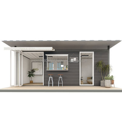 50/75/100mm Container maison avec cuisine et salle de bains pour le marché de l'UE avec 2 chambres à coucher et design de luxe