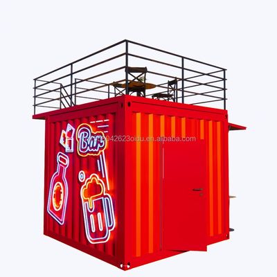 Boutique professionnel Container personnalisé Café Bar Restaurant Fast-Food Magasin de proximité Kiosque avec fenêtres en alliage d'aluminium