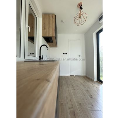Style de design moderne 40 pieds Container pliable de deux chambres à coucher de couleur personnalisée et porte en verre pour la vie en plein air