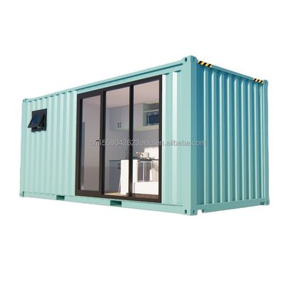 1 Maison de conteneurs préfabriquée de design moderne pour couple familial ou mur d'hôtel 50/75/100 mm Panneau sandwich ondulé