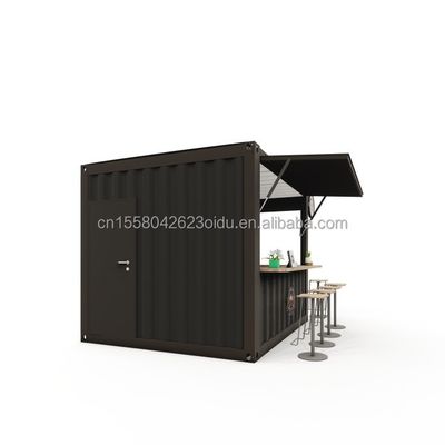 Fabrication en acier galvanisé 180g 10FT Mini Pop-up Shop Container Café/Bar/Restaurant fast-food/Convenience Store/Kiosque/Stand