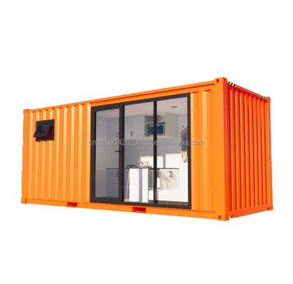 1 Maison de conteneurs préfabriquée de design moderne pour couple familial ou mur d'hôtel 50/75/100 mm Panneau sandwich ondulé