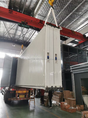 Conception moderne maison préfabriquée pliable panneau sandwich en acier maison de conteneurs pour l'extérieur sur le chantier de construction dortoir