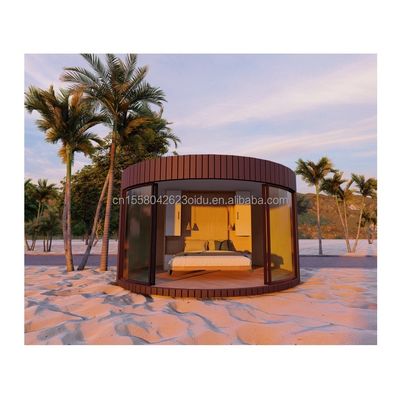 Famille ou hôtel 20 pieds ou 40 pieds maisons en bois préfabriquées conteneur plat avec acier et panneau sandwich structure principale