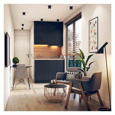 Container d'expédition modifié de 40 pieds avec 2 chambres et fenêtres en alliage d'aluminium