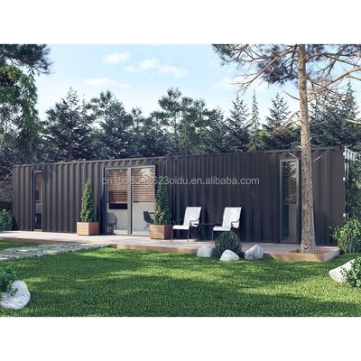 Container d'expédition modifié de 40 pieds avec 2 chambres et fenêtres en alliage d'aluminium