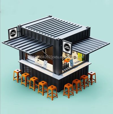 Café Bar Street Restaurant Garden Booth 10 pieds à 20 pieds ou 40 pieds avec 50/75/100mm Wave Sandwich Panel