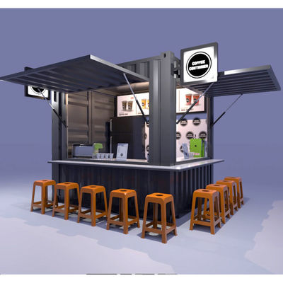 Café Bar Street Restaurant Garden Booth 10 pieds à 20 pieds ou 40 pieds avec 50/75/100mm Wave Sandwich Panel