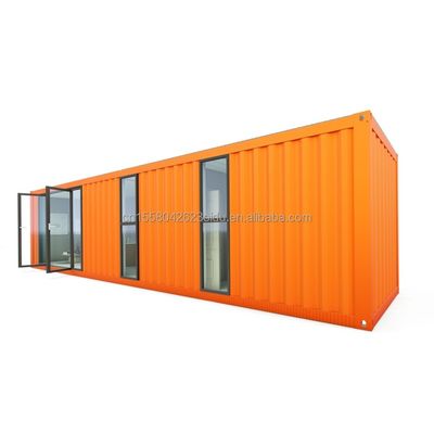 Hôtel 40 pieds préfabriqué conteneur pliable modulaire construire rapidement petite maison avec tubes carrés en acier galvanisé structure principale