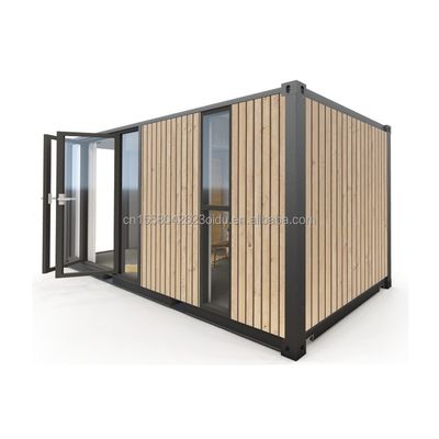Des maisons en conteneurs modernes à un étage de style luxueux Des bâtiments préfabriqués en bois minuscules pour les hôtels Appartements Villas ou cabines