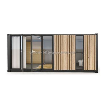Des maisons en conteneurs modernes à un étage de style luxueux Des bâtiments préfabriqués en bois minuscules pour les hôtels Appartements Villas ou cabines