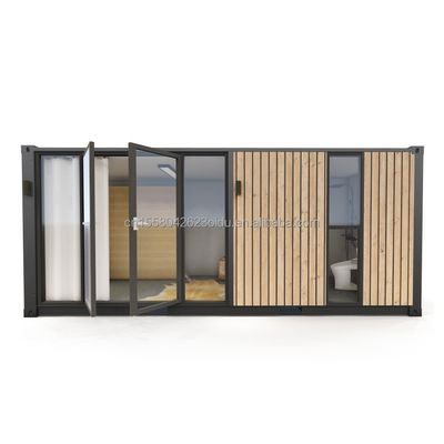 Des maisons en conteneurs modernes à un étage de style luxueux Des bâtiments préfabriqués en bois minuscules pour les hôtels Appartements Villas ou cabines