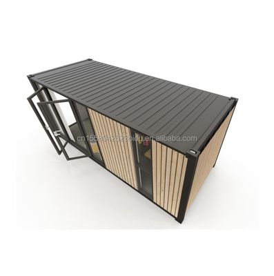Des maisons en conteneurs modernes à un étage de style luxueux Des bâtiments préfabriqués en bois minuscules pour les hôtels Appartements Villas ou cabines