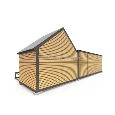 50/75/100mm Wave Sandwich Panel Wall pour le centre commercial dans le triangle Structure en acier Conception de la maison de conteneurs à paquet plat moderne de l'UE