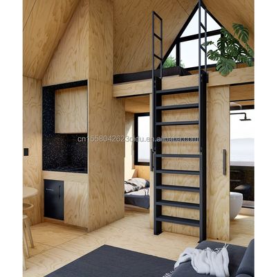 Maison miniature moderne en triangle A Maison préfabriquée remorque en acier plat et panneau sandwich Maison mobile pour hôtel ou autre