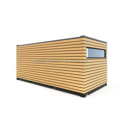 Cadre en acier galvanisé en acier pliant 180g pour 20 pieds Studio Murs extérieurs en bois Container d'expédition Maison Container de style