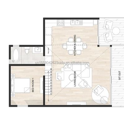 Couleur personnalisée Design de chambre d'hôtel de luxe Container de maison triangulaire pour famille ou villa Fabriqué à partir de tubes carrés en acier galvanisé