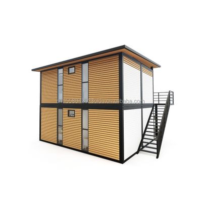 20ft/40ft cadre en acier galvanisé en acier pliant 180g moderne 4 chambres Bilayer préfabriqué maison de conteneur extensible conception pour le centre commercial